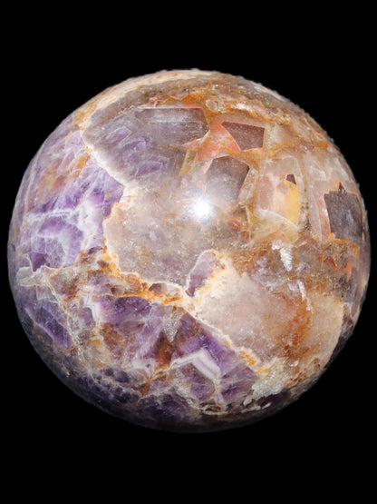 Chevron Fantasy Amethyst sphere 1424g Rocks and Things