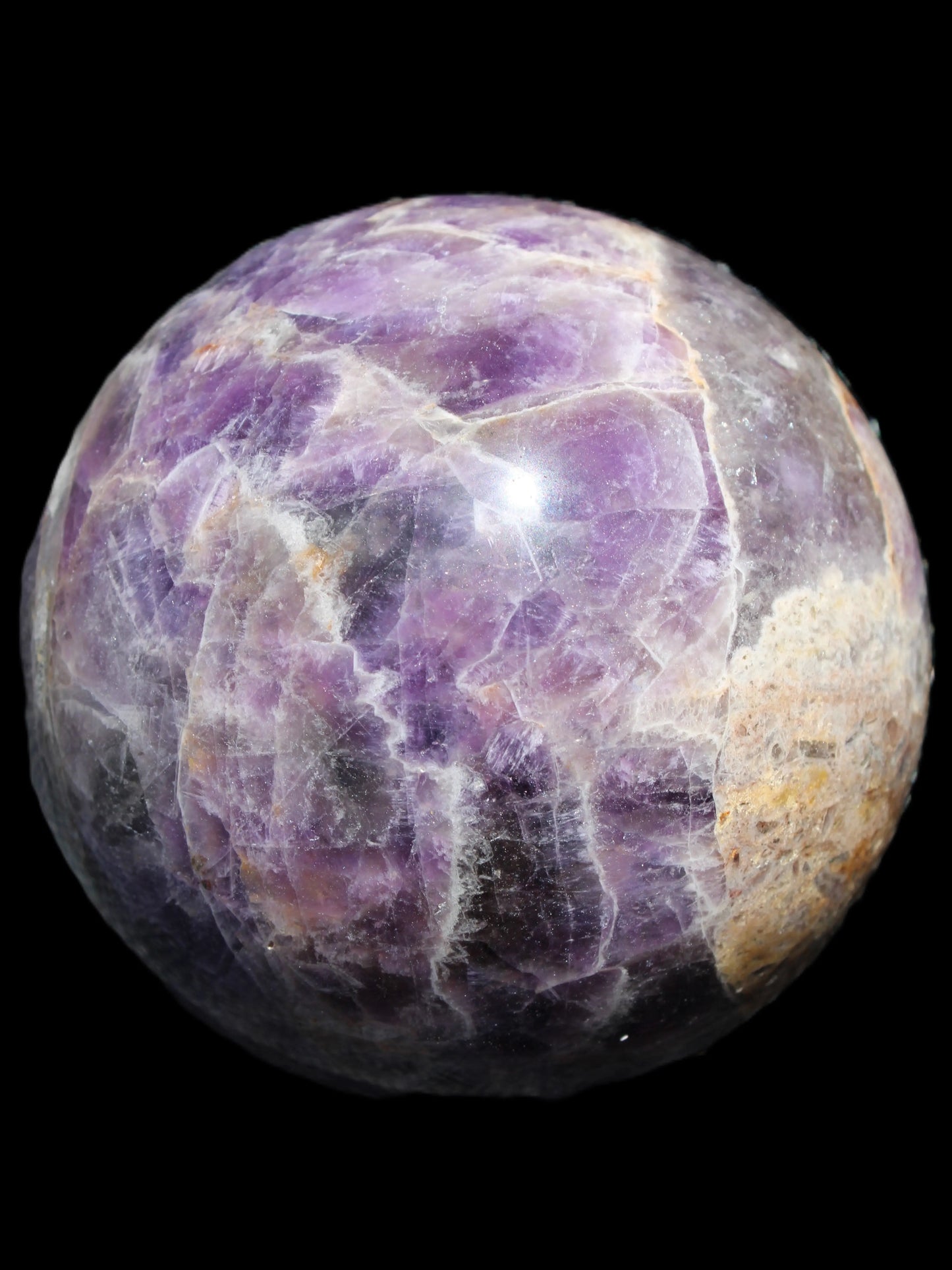 Chevron Fantasy Amethyst sphere 1424g Rocks and Things