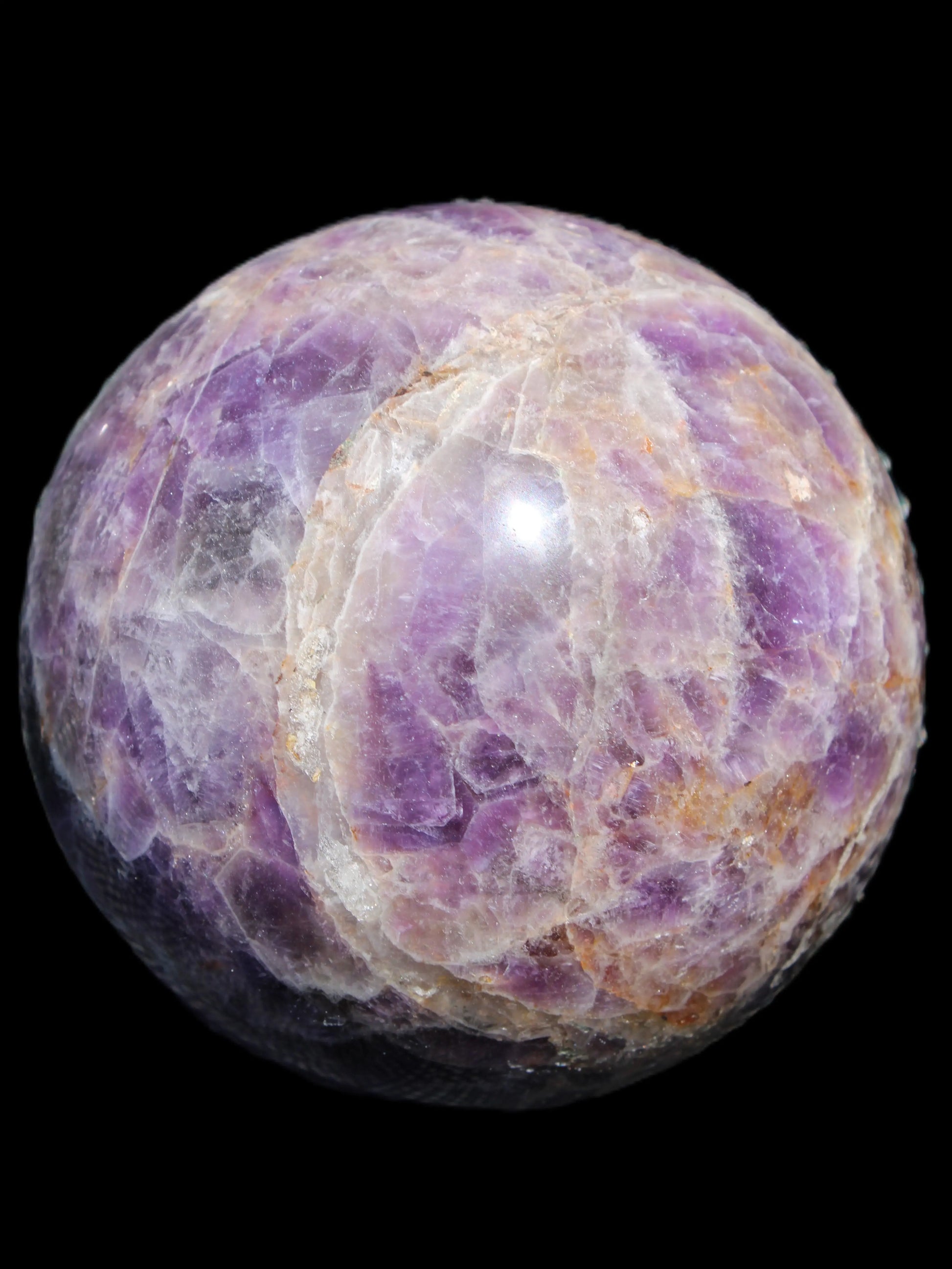 Chevron Fantasy Amethyst sphere 1424g Rocks and Things