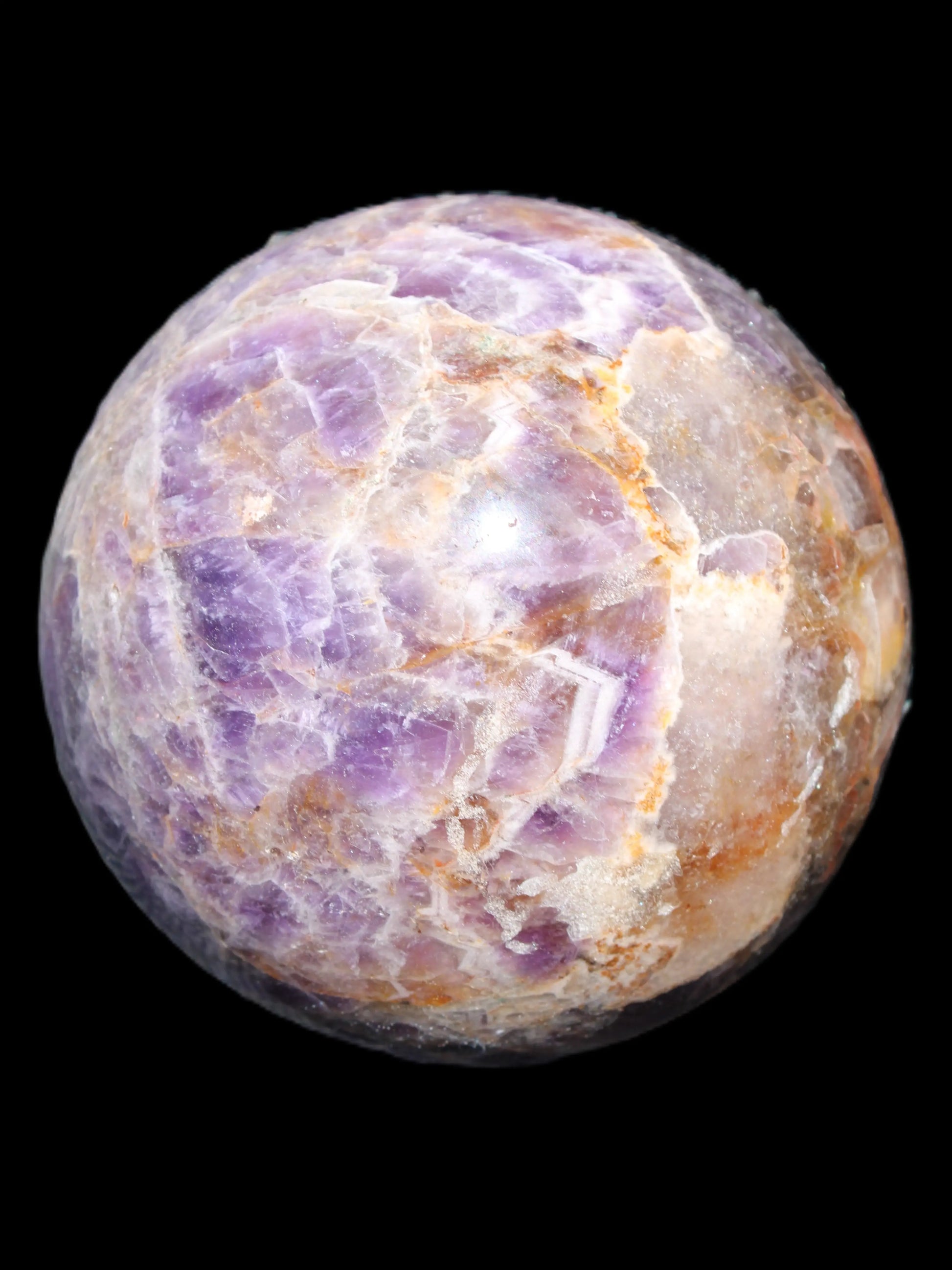 Chevron Fantasy Amethyst sphere 1424g Rocks and Things