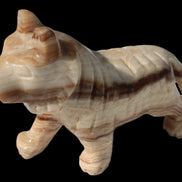 Chocolate Calcite hand-carved Wolf 572g Rocks and Things