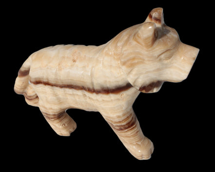 Chocolate Calcite hand-carved Wolf 572g Rocks and Things