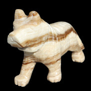 Chocolate Calcite hand-carved Wolf 572g Rocks and Things