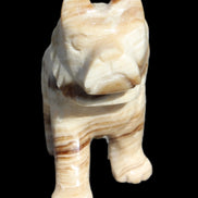 Chocolate Calcite hand-carved Wolf 572g Rocks and Things