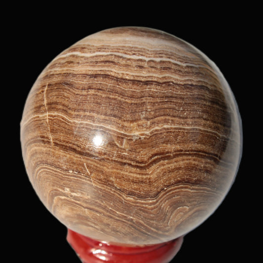 Chocolate Calcite sphere 52mm 185g Rocks and Things Store