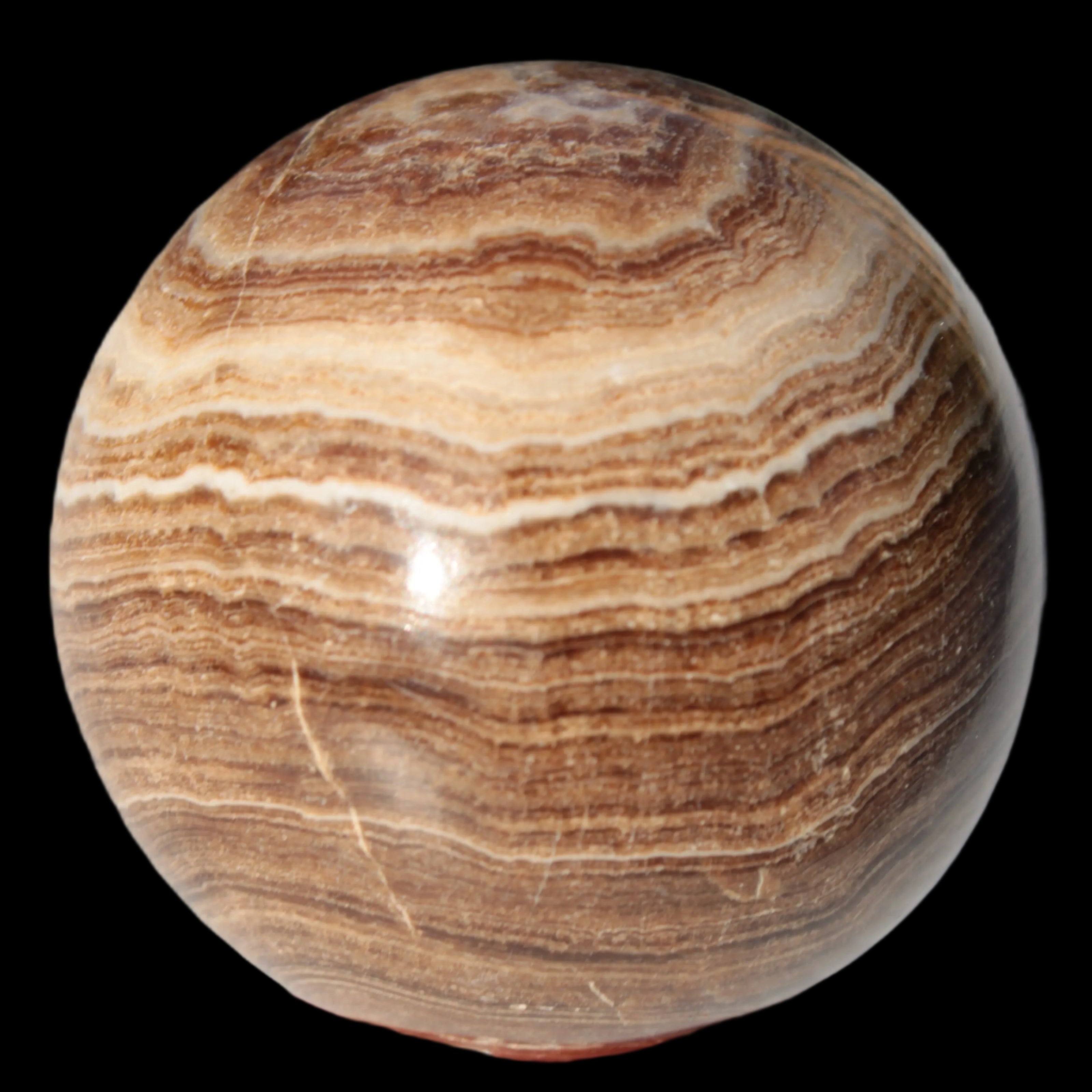 Chocolate Calcite sphere 52mm 185g Rocks and Things Store