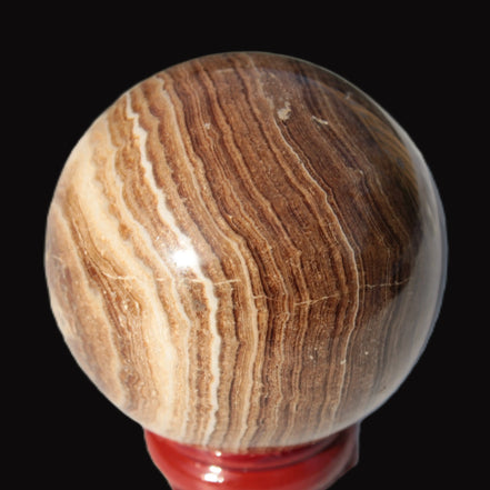 Chocolate Calcite sphere 52mm 185g Rocks and Things Store