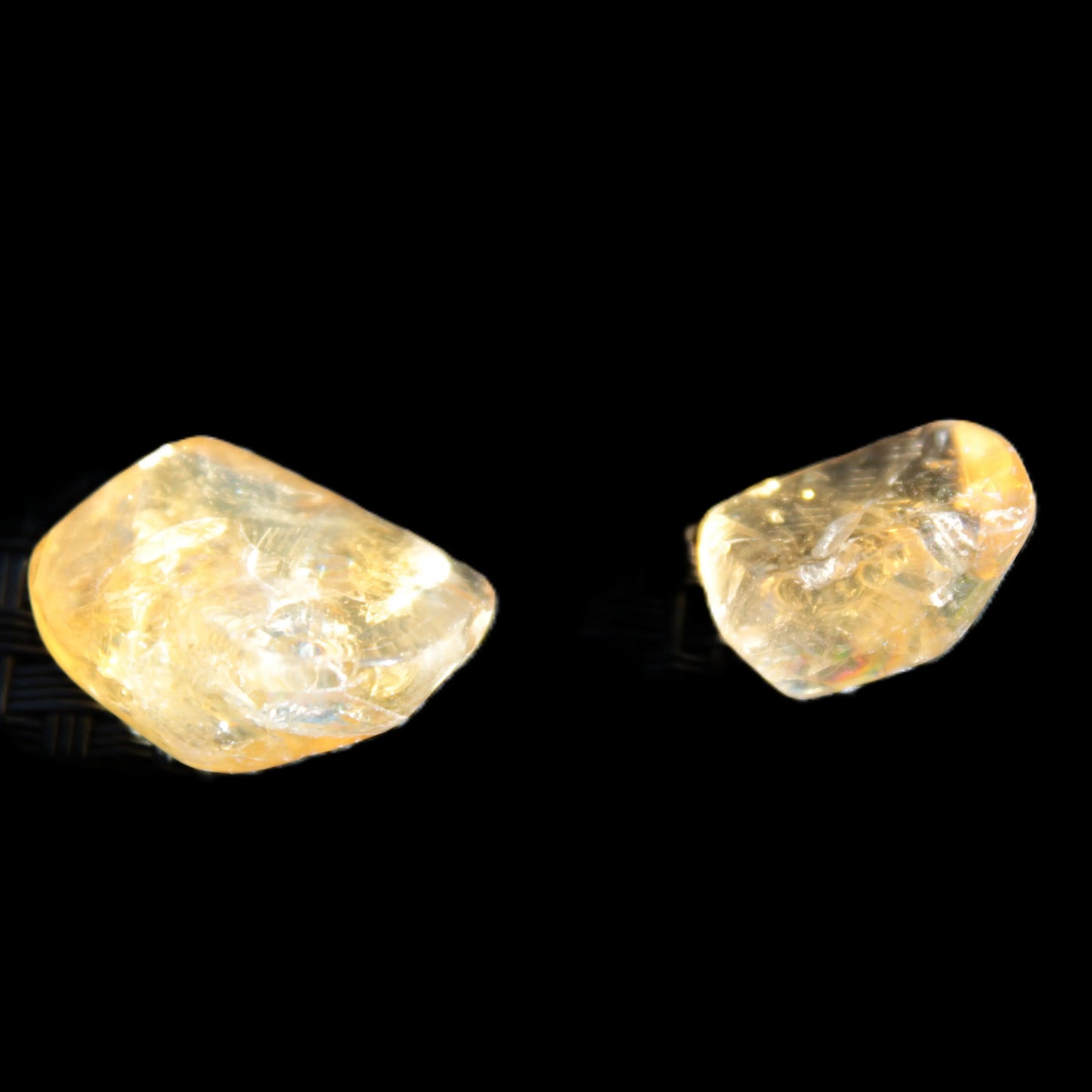 Citrine 2 high-quality polished crystals 5g Rocks and Things