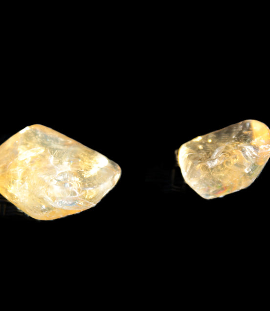 Citrine 2 high-quality polished crystals 5g Rocks and Things