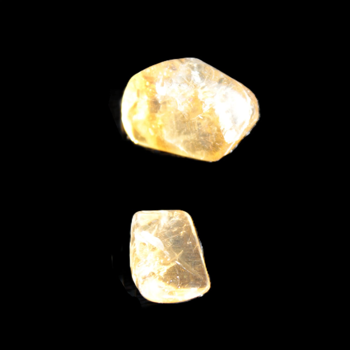 Citrine 2 high-quality polished crystals 5g Rocks and Things