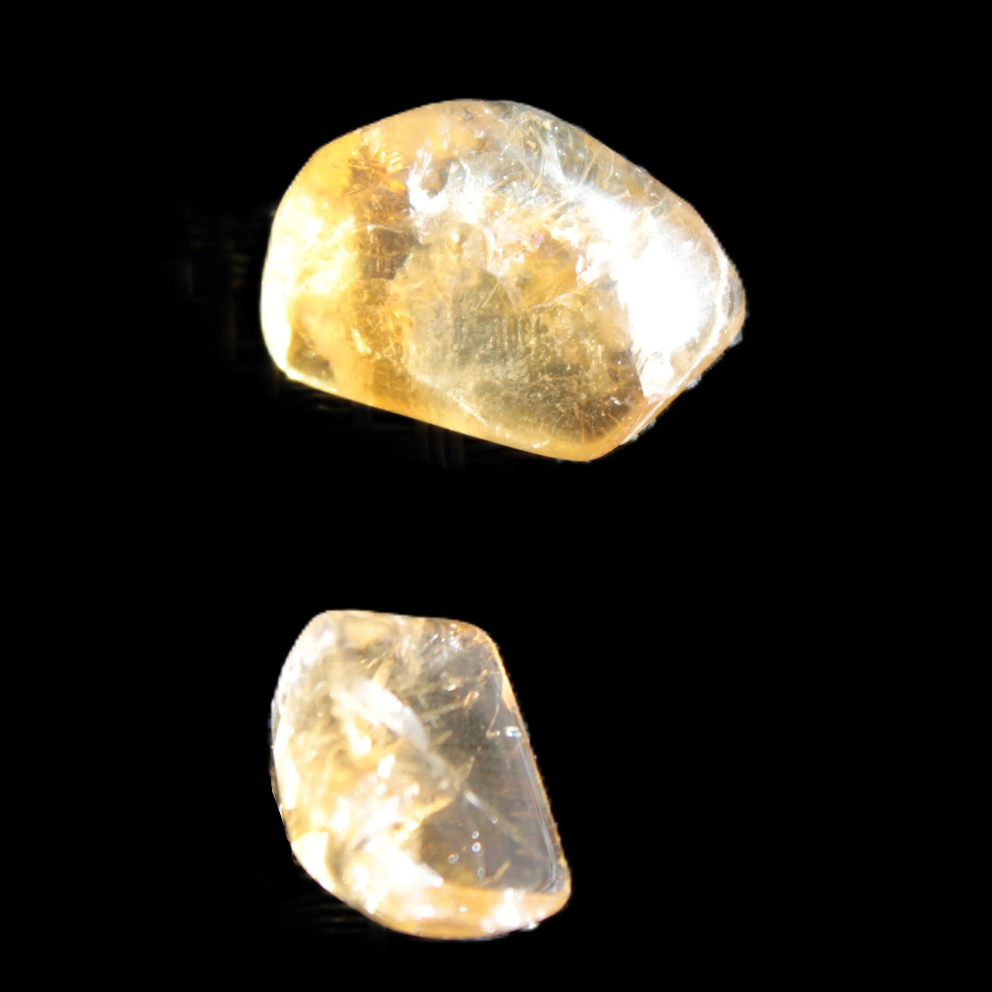 Citrine 2 high-quality polished crystals 5g Rocks and Things