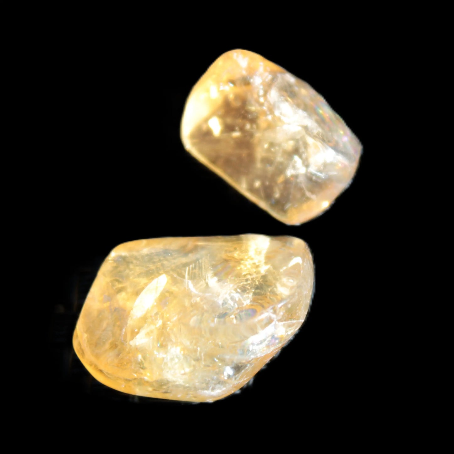 Citrine 2 high-quality polished crystals 5g Rocks and Things