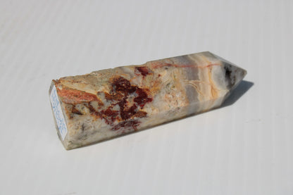 Claybank Agate Marquise wand 59g Rocks and Things