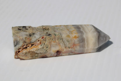 Claybank Agate Marquise wand 59g Rocks and Things