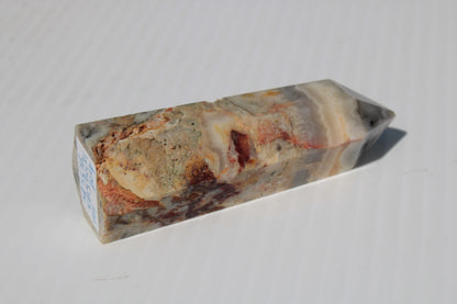 Claybank Agate Marquise wand 59g Rocks and Things