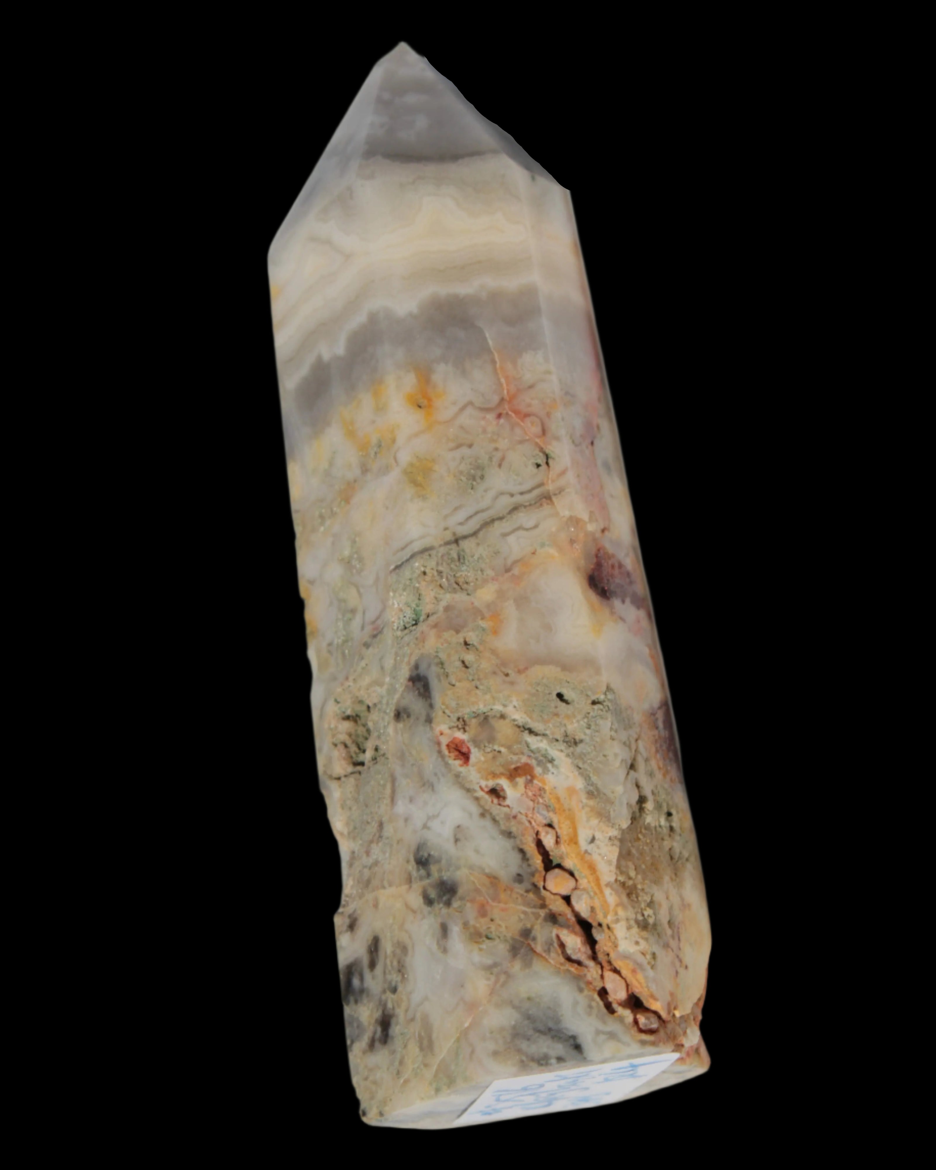 Claybank Agate Marquise wand 59g - Rocks and Things Store