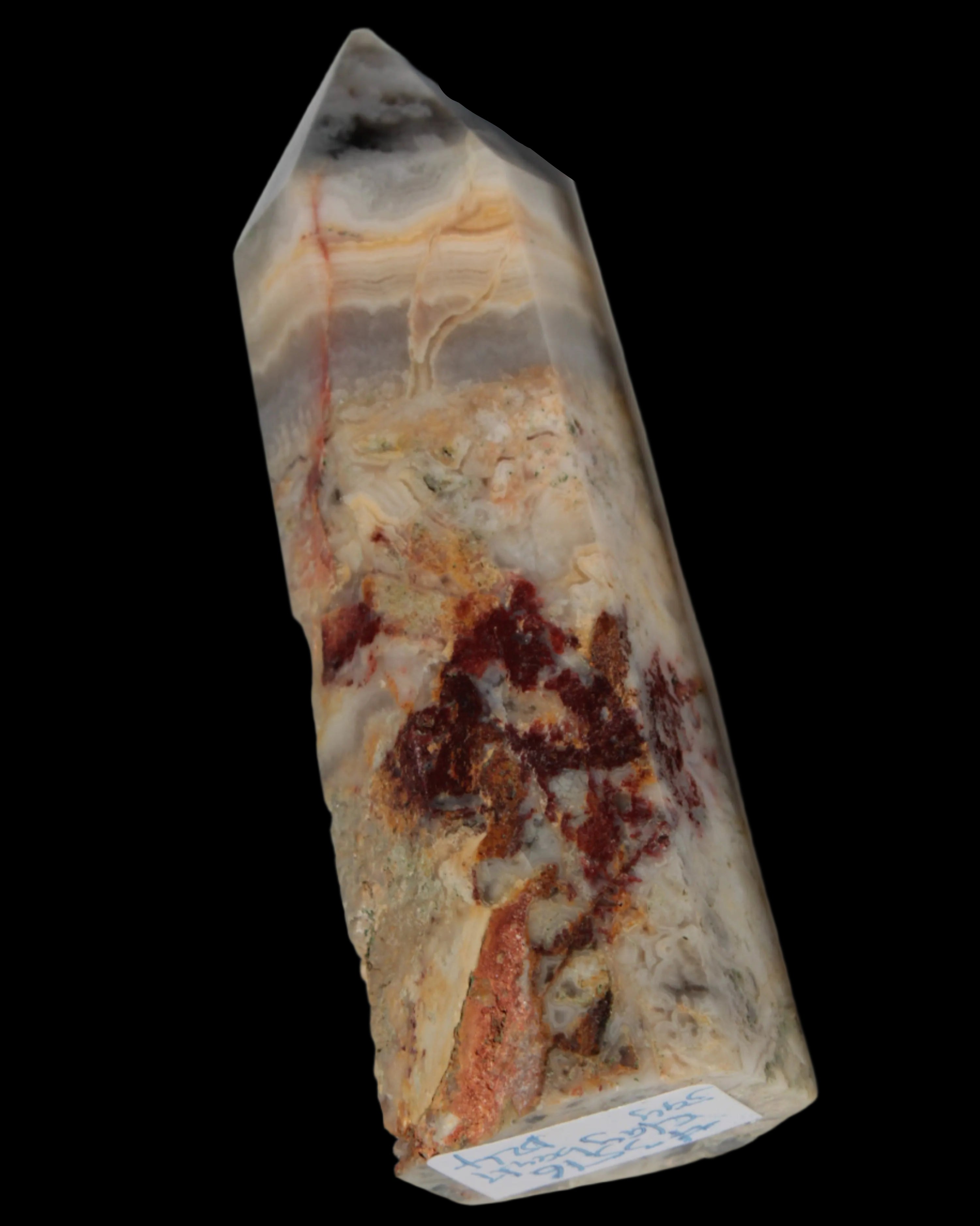 Claybank Agate Marquise wand 59g - Rocks and Things Store