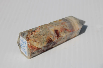 Claybank Agate Marquise wand 59g Rocks and Things