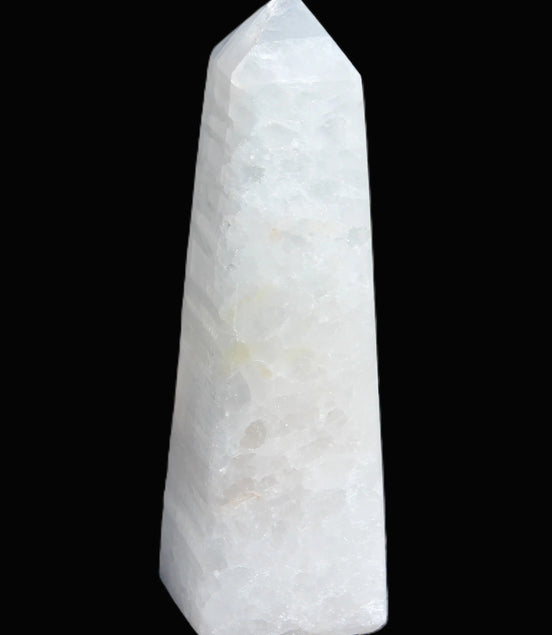 Clear Calcite crystal obelisk 161g Rocks and Things