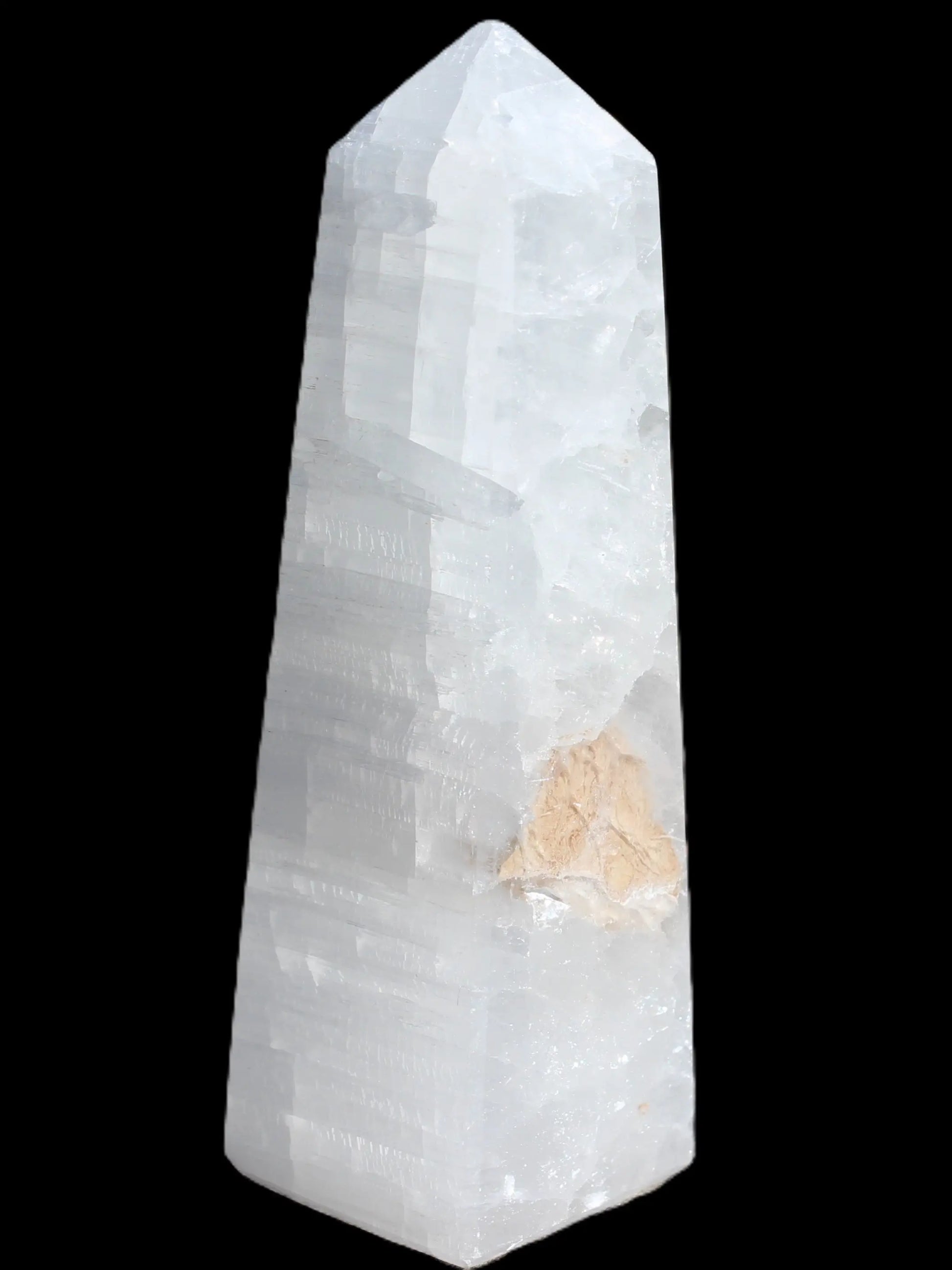 Clear Calcite crystal obelisk 161g Rocks and Things