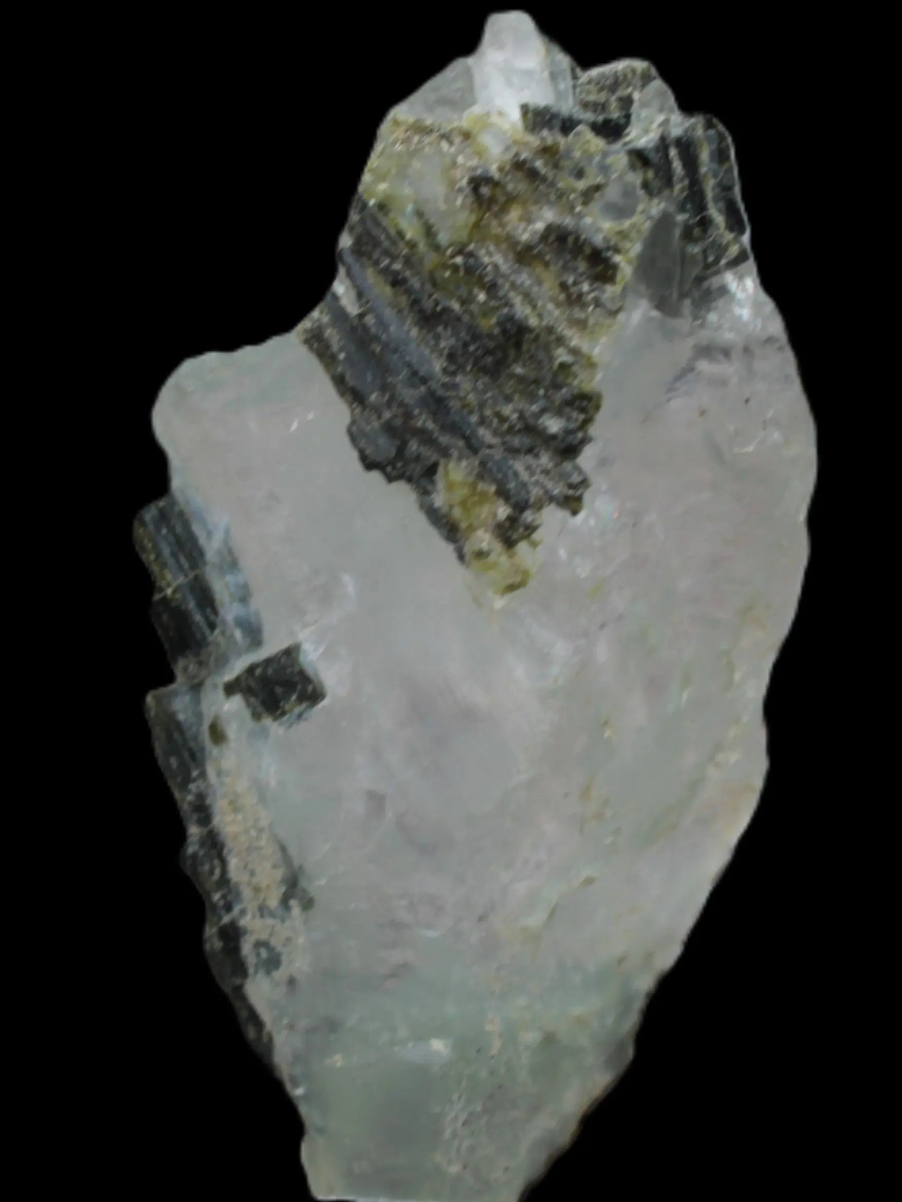 Clear Quartz with Green Tourmaline 34.8g Rocks and Things