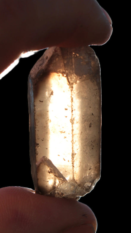 Clear Smoky Quartz double terminated crystal 47mm 120.5ct 24.1g Rocks and Things Store