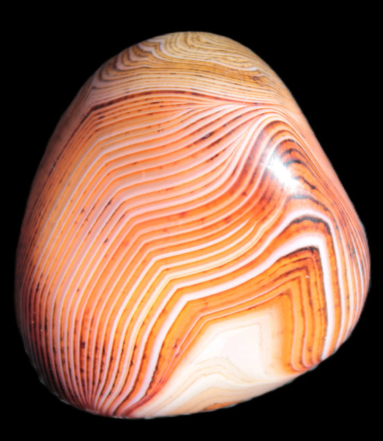 Crazy Lace Silk Banded Agate stone from Madagascar range 44-63g Rocks and Things Store
