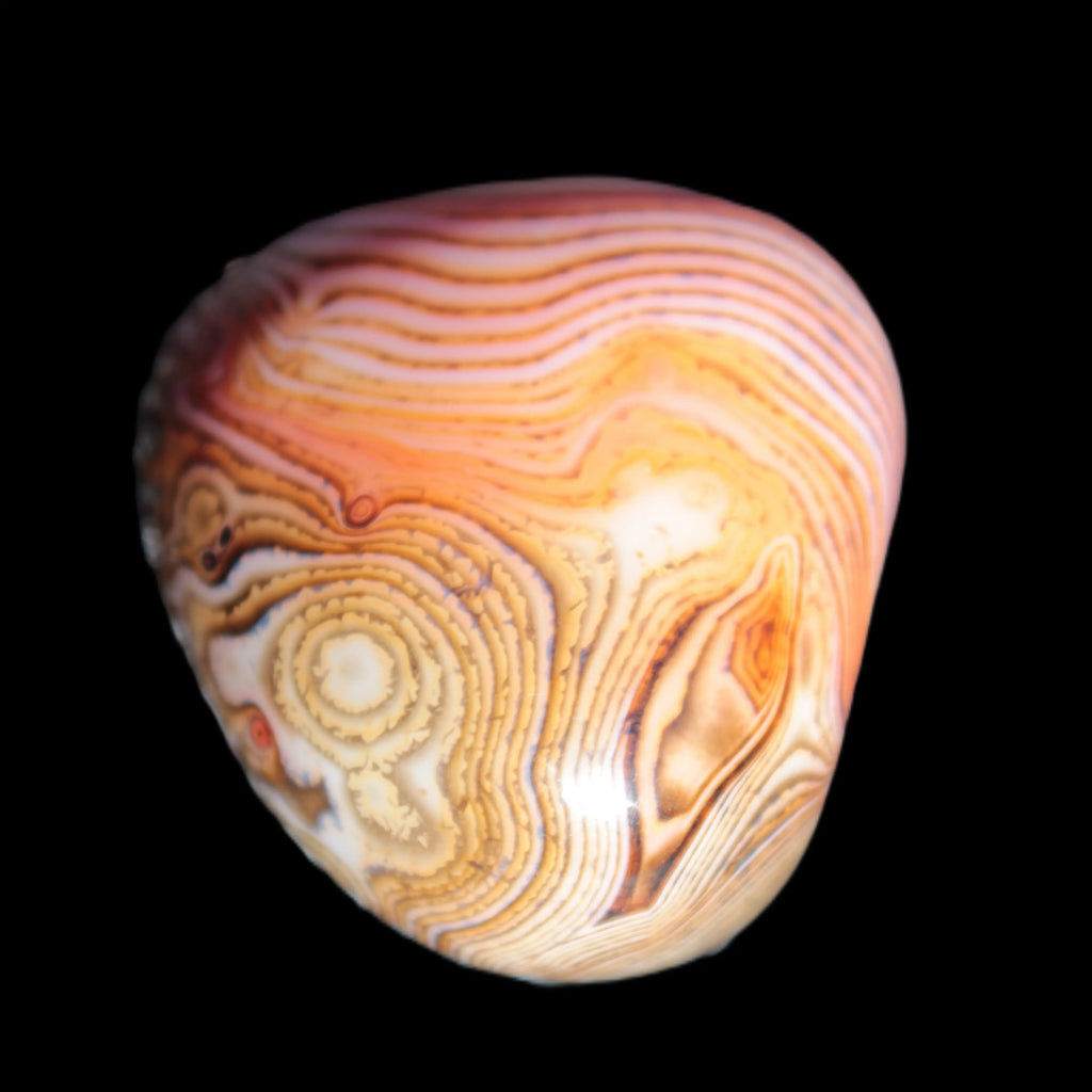 Crazy Lace Silk Banded Agate stone from Madagascar range 44-63g Rocks and Things Store