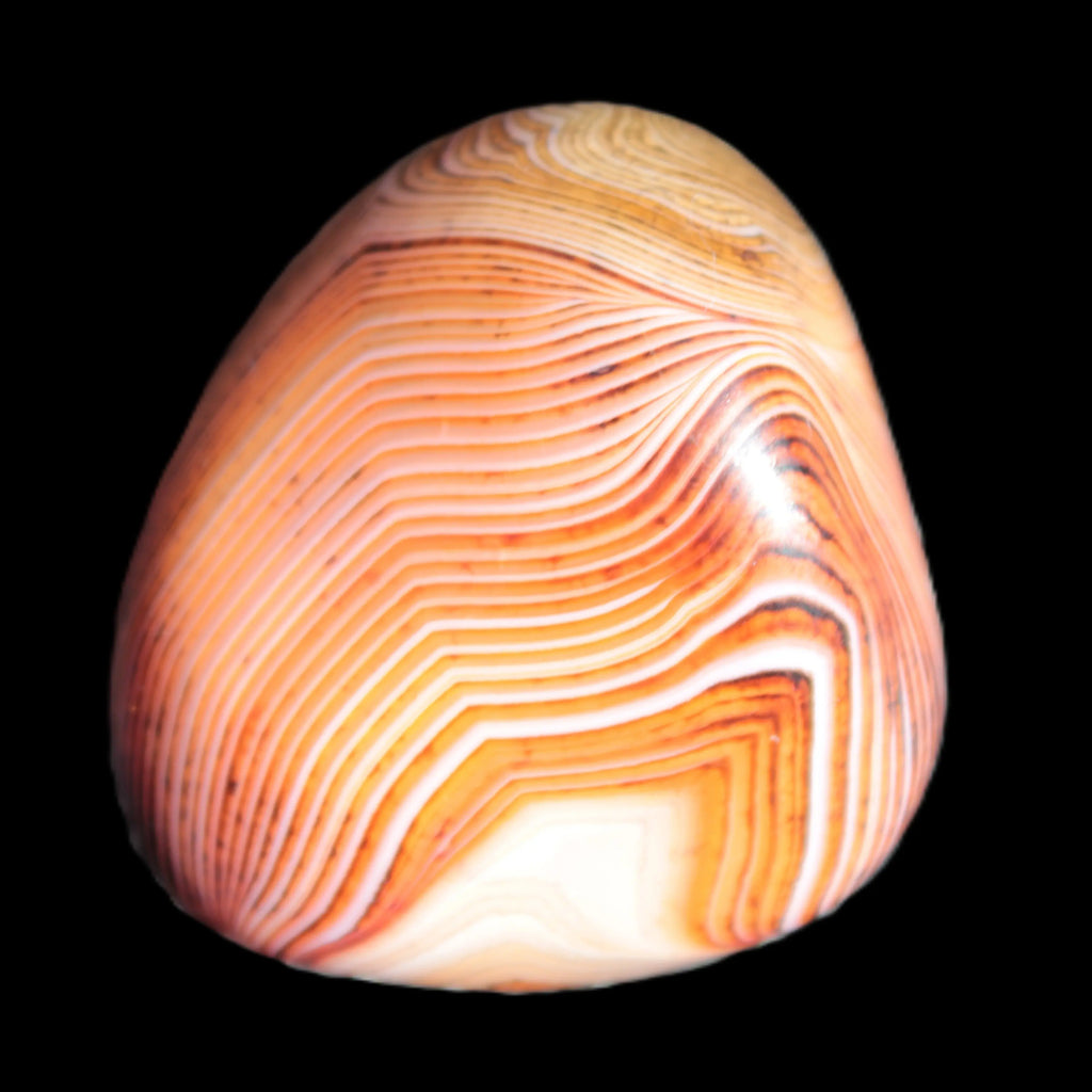 Crazy Lace Silk Banded Agate stone from Madagascar range 44-63g Rocks and Things Store
