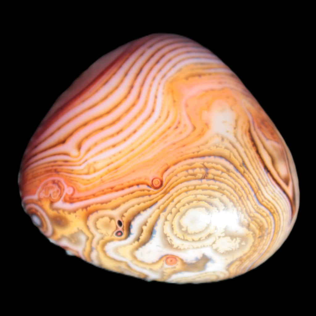Crazy Lace Silk Banded Agate stone from Madagascar range 44-63g Rocks and Things Store
