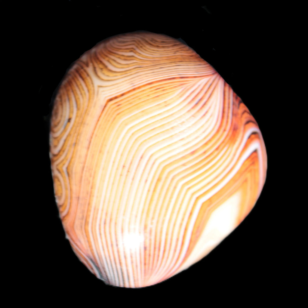 Crazy Lace Silk Banded Agate stone from Madagascar range 44-63g Rocks and Things Store