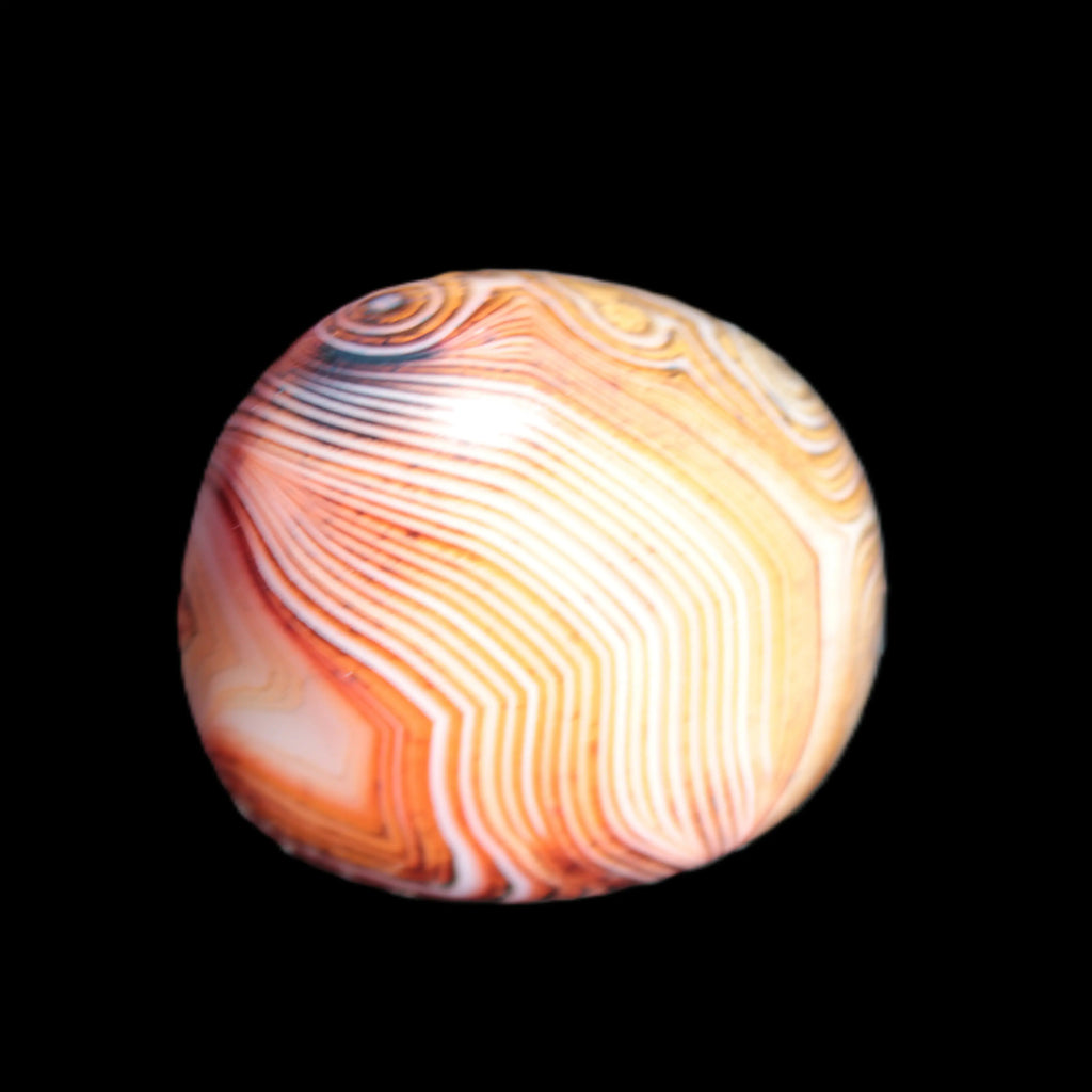Crazy Lace Silk Banded Agate stone from Madagascar range 44-63g Rocks and Things Store