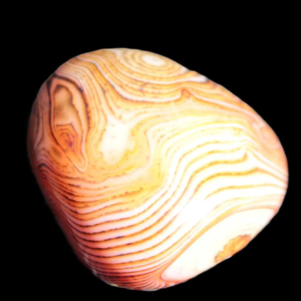 Crazy Lace Silk Banded Agate stone from Madagascar range 44-63g Rocks and Things Store