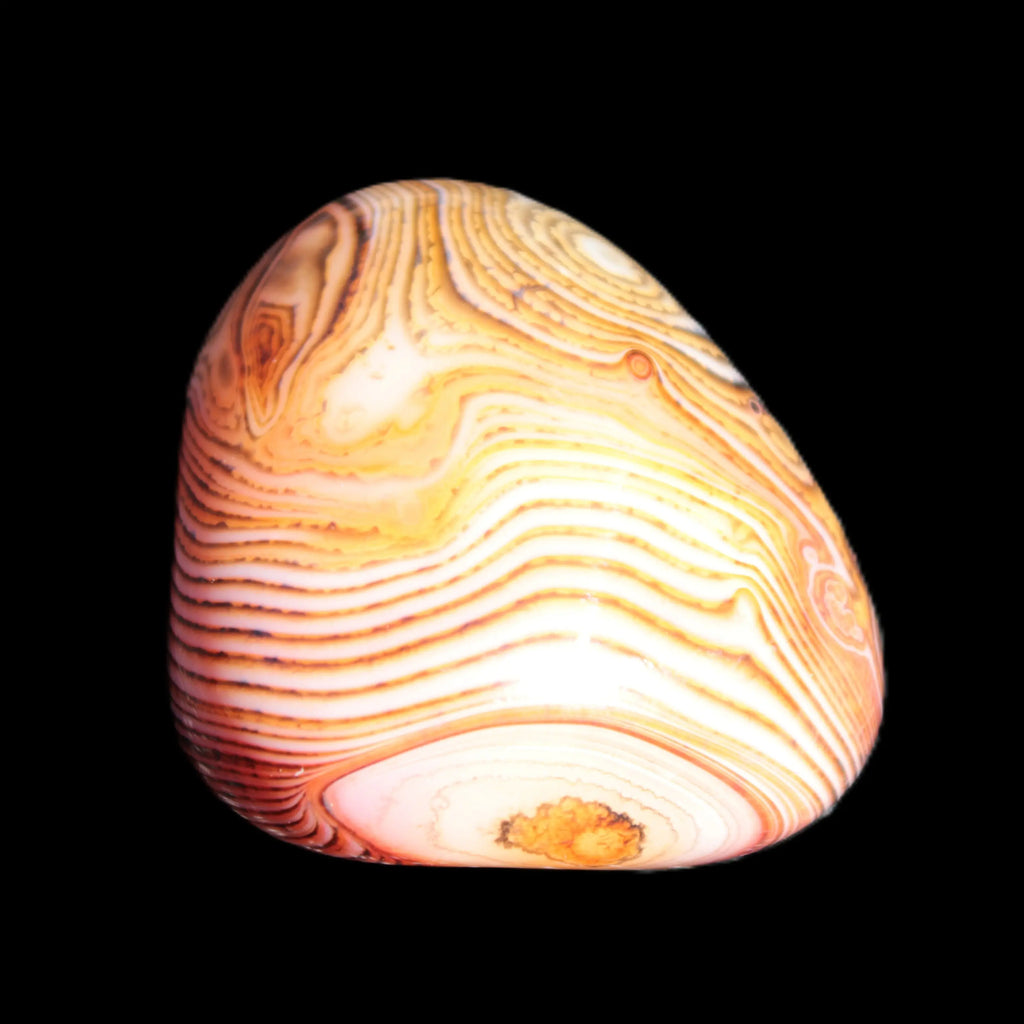 Crazy Lace Silk Banded Agate stone from Madagascar range 44-63g Rocks and Things Store