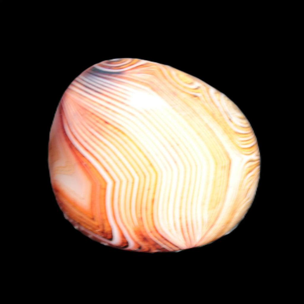 Crazy Lace Silk Banded Agate stone from Madagascar range 44-63g Rocks and Things Store