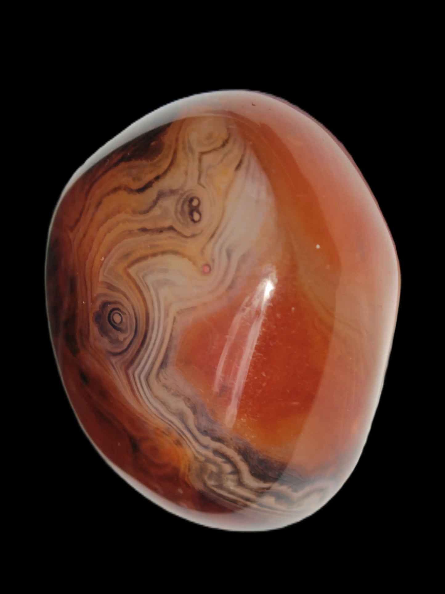 Crazy Lace Silk Banded Agate tumbled stone from Madagascar 60g Rocks and Things