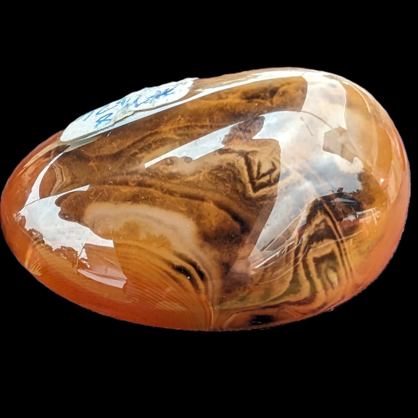 Crazy Lace Silk Banded Agate tumbled stone from Madagascar 66.3g Rocks and Things