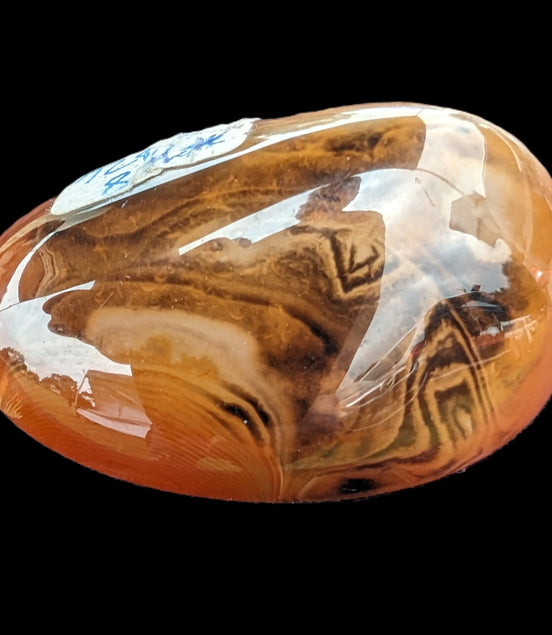 Crazy Lace Silk Banded Agate tumbled stone from Madagascar 66.3g Rocks and Things