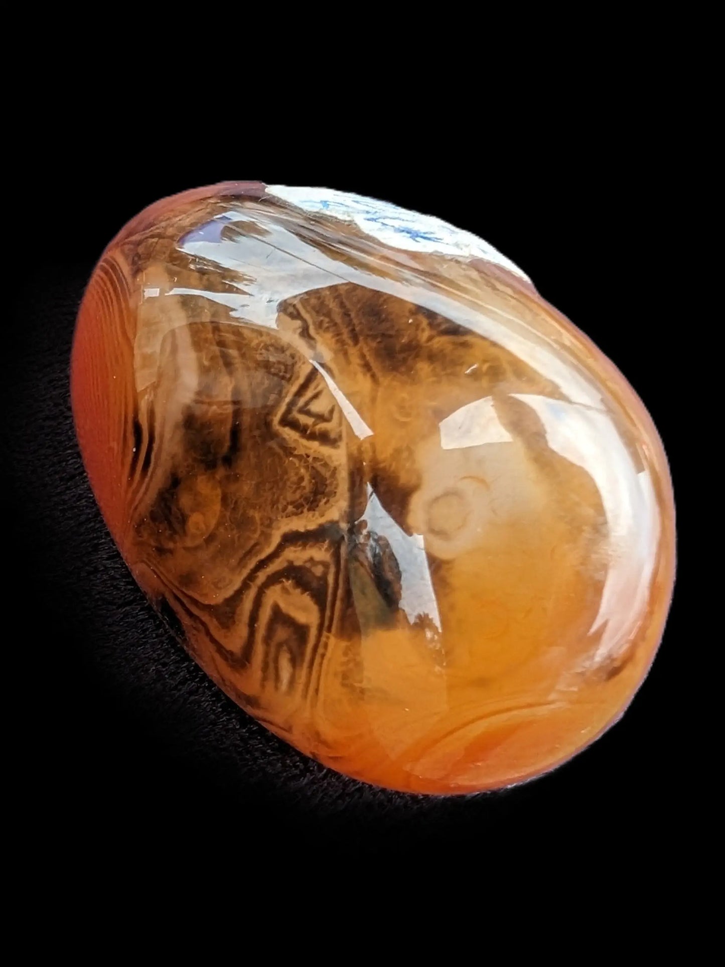 Crazy Lace Silk Banded Agate tumbled stone from Madagascar 66.3g Rocks and Things