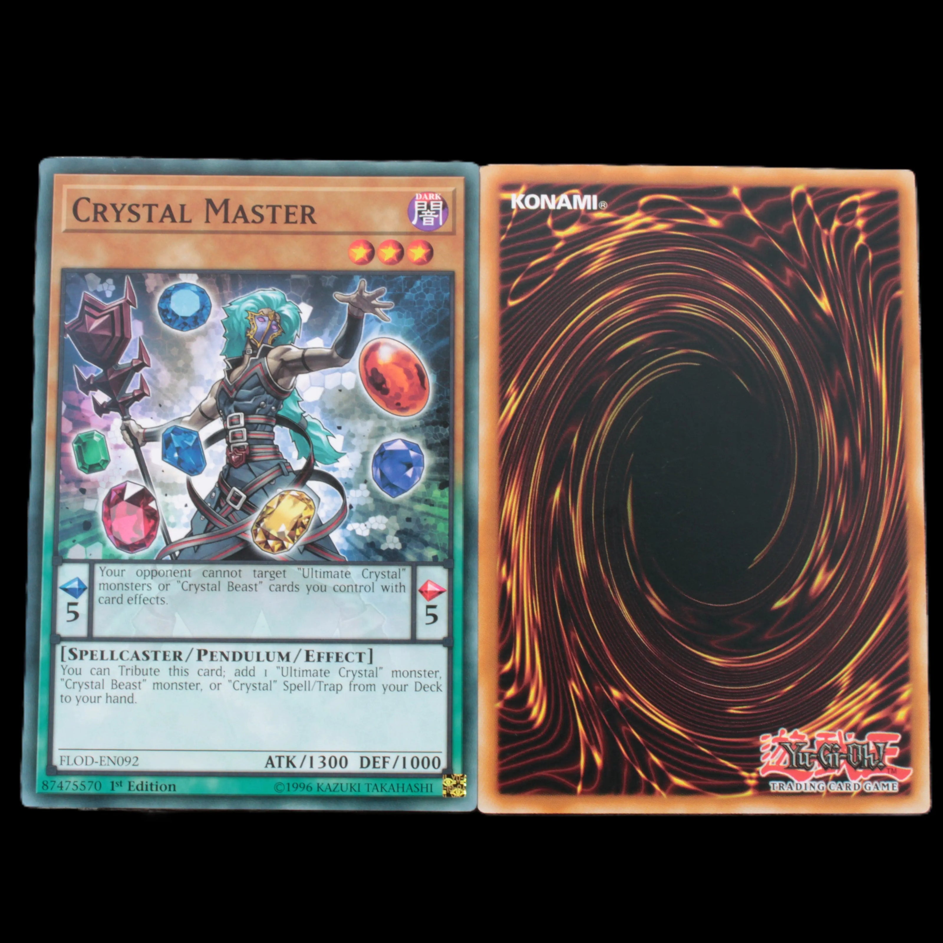 Crystal Keeper common 1st edition YuGiOh card FLOD-EN093 Rocks and Things