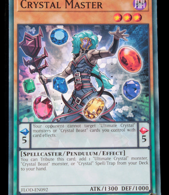 Crystal Master common 1st edition YuGiOh card FLOD-EN092 Rocks and Things