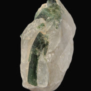 Curved Green Tourmaline crystal on Quartz 123ct  24.6g Rocks and Things Store