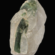 Curved Green Tourmaline crystal on Quartz 123ct  24.6g Rocks and Things Store