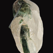 Curved Green Tourmaline crystal on Quartz 123ct  24.6g Rocks and Things Store