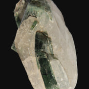 Curved Green Tourmaline crystal on Quartz 123ct  24.6g Rocks and Things Store