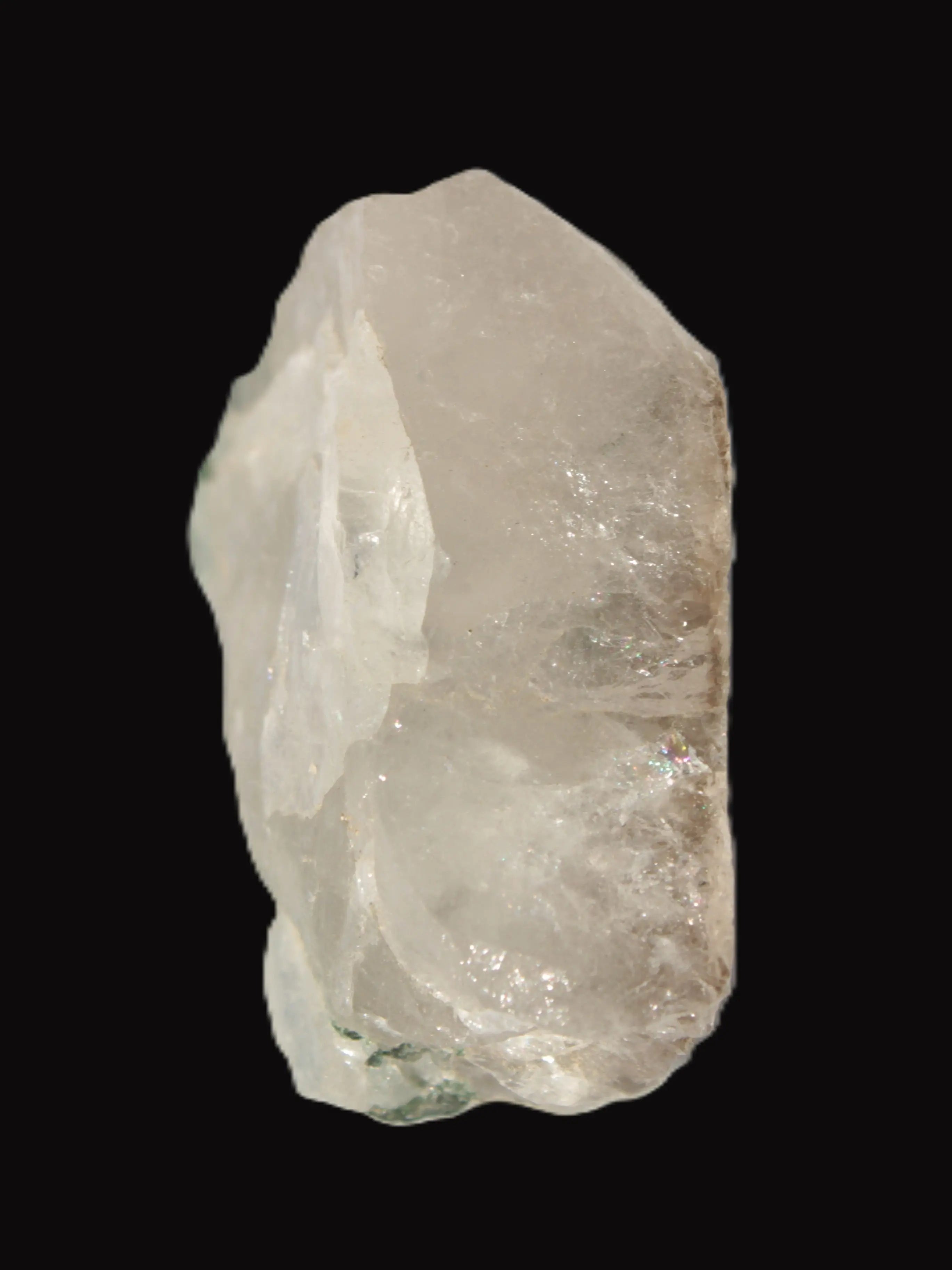 Curved Green Tourmaline crystal on Quartz 123ct  24.6g Rocks and Things Store