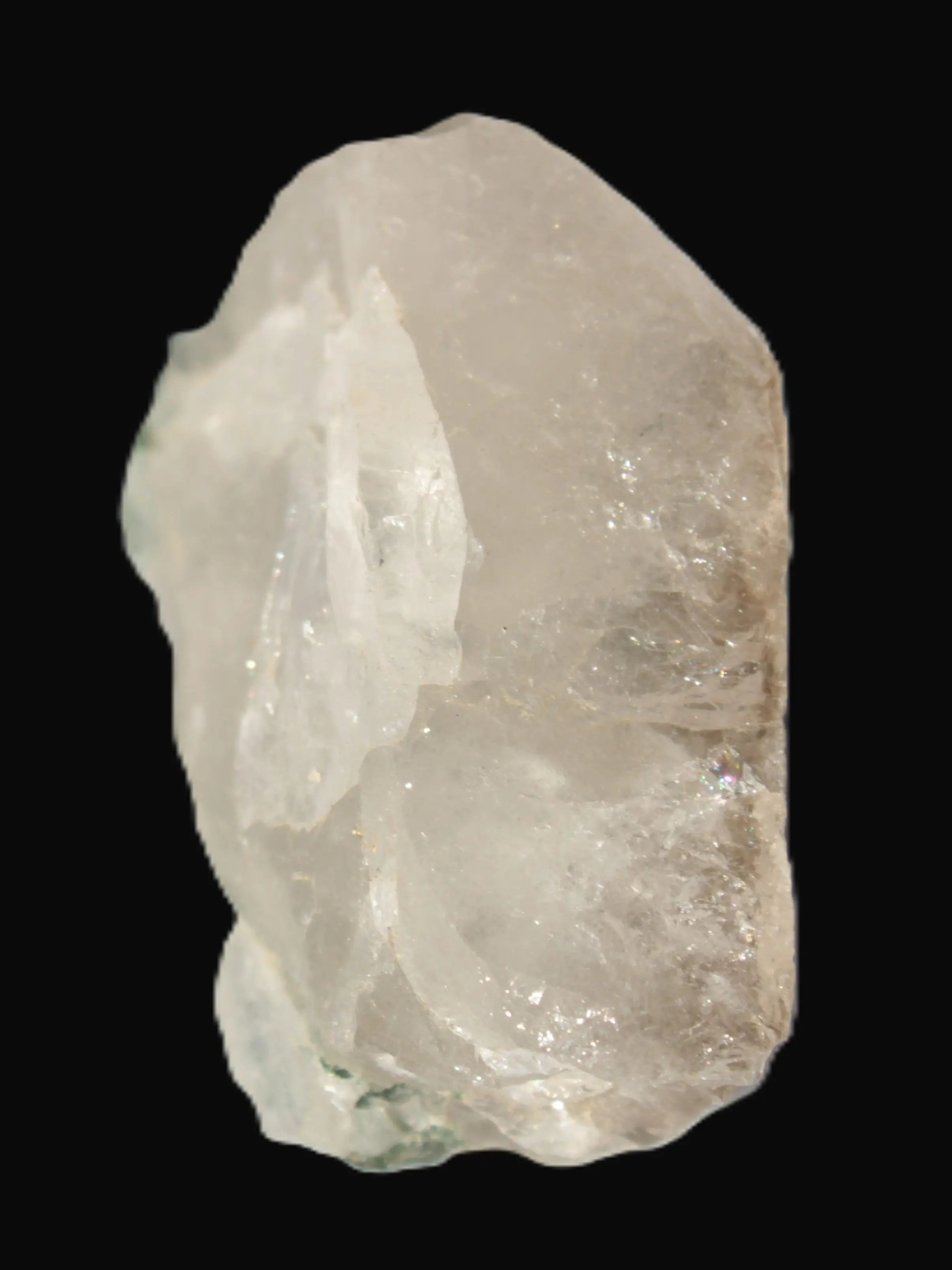 Curved Green Tourmaline crystal on Quartz 123ct  24.6g Rocks and Things Store