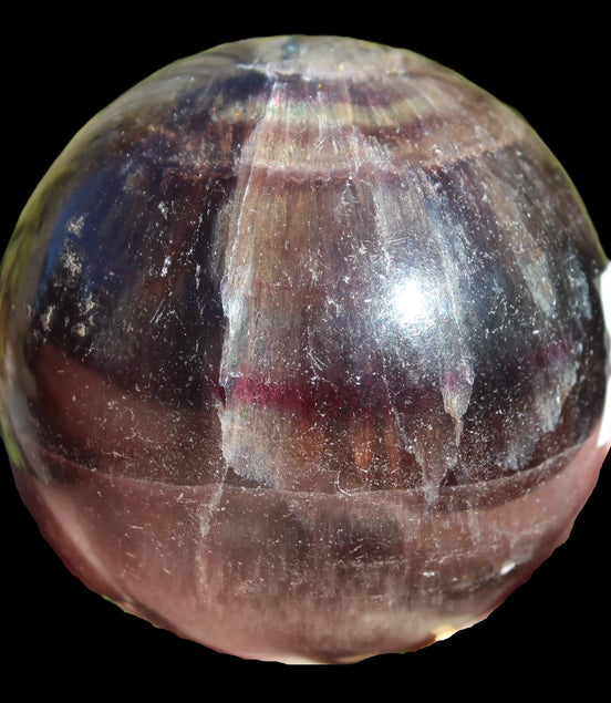 Dark Fluorite sphere 504g Rocks and Things