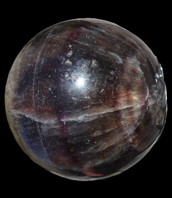 Dark Fluorite sphere 504g Rocks and Things
