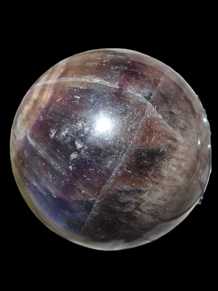 Dark Fluorite sphere 504g Rocks and Things